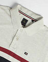 Arrow Sports Horizontal Stripe Pique Polo Shirt