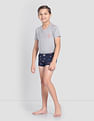 USPA Innerwear Boys Mid Rise Cotton Spandex OKT01 Trunks - Pack Of 2