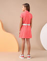 U.S. Polo Assn. Kids Girls Solid A Line Polo Dress