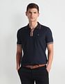 Arrow Sports Tipped Collar Solid Polo Shirt