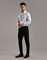 Tommy Hilfiger Striped Regular Fit Plain Woven Shirt