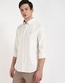 Tommy Hilfiger Striped Regular-Fit Oxford Woven Shirt
