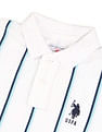 U.S. Polo Assn. Kids Boys Vertical Striped Regular Fit Polo Shirt