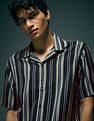 Flying Machine Vertical Striped Original Cuban Shirt
