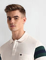 Arrow Sports Horizontal Stripe Pique Polo Shirt