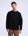 Flying Machine Solid Oversized Fit Sweatshirt