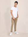 U.S. Polo Assn. Solid Denver Slim Fit Casual Trousers