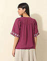 U.S. Polo Assn. Women Floral Embroidered Top