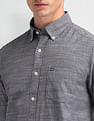 Arrow Sport Slim Fit Vertical Striped Shirt