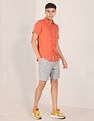 U.S. Polo Assn. Short Sleeve Linen Solid Shirt