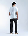 Flying Machine Mid Rise F-Jango Straight Fit Twill Trousers