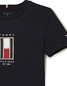 Tommy Hilfiger Kids Boys Flag Embroidered Short Sleeve T-Shirt