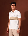 U.S. Polo Assn. Brand Embroidered Pure Cotton Varsity Polo Shirt