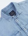 Flying Machine Chambray Weave Cotton Shirt