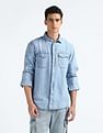 Flying Machine Chambray Weave Cotton Shirt