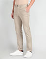 Arrow Sports Solid Dobby Autoflex Trousers