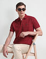 Arrow Sports Geometric Print Regular Polo Shirt