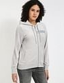 Calvin Klein Jeans Regular-Fit Polyester Hooded Neck Sweat Shirt