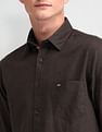 Arrow Sport Tailored Fit Herringbone Shirt