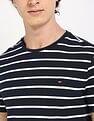 Tommy Hilfiger Striped Slim-Fit Cotton T-Shirt