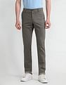 Arrow Sport Slim Mid Rise Textured Trousers