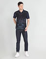 Arrow Sports Tropical Print Cotton Polo Shirt