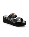 U.S. Polo Assn. Women Open Toe Elettra Wedge Sandals