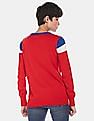 U.S. Polo Assn. Women Crew Neck Colour Block Sweater