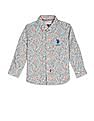 U.S. Polo Assn. Kids Boys Spread Collar Floral Print Shirt