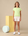U.S. Polo Assn. Kids Girls Brand Embroidered Blousan T-Shirt