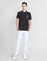 U.S. Polo Assn. Denim Co. Striped Collar Cotton Polo Shirt