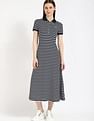 Tommy Hilfiger Cotton Polo Collar A-Line Dress