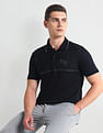 Arrow Newyork Tipped Collar Horizontal Stripe Polo Shirt