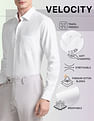 Arrow Vertical Striped Manhattan Slim Fit Velocity Shirt