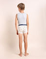 USPA Innerwear Boys Mid Rise Cotton Spandex Trunks - Pack Of 3