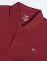 Flying Machine Solid Cotton Polo Shirt