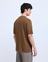 Flying Machine Geometric Print Round Neck T-Shirt