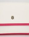 Tommy Hilfiger Solid Pink Pu Hand Bag