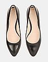 Cole Haan Women Black Hellen Grand Point Toe Leather Pumps