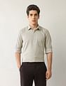 Arrow Textured Manhattan Slim Fit Autopress Shirt