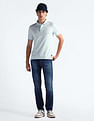 Flying Machine Mid Rise Slash Slim Tapered Fit Jeans