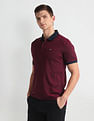 Arrow Sports Tipped Collar Solid Polo Shirt