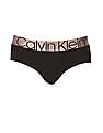 Calvin Klein Underwear Men Black Elasticized Logo Waistband Hipster Briefs