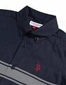 U.S. Polo Assn. Kids Boys Horizontal Stripe Shirt