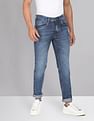 AD by Arvind Skinny Fit Stone Wash Stretch Jeans