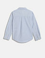Tommy Hilfiger Boys Blue Vertical Striped Shirt