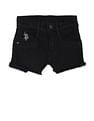 U.S. Polo Assn. Kids Mid Rise Unfinished Hem Shorts
