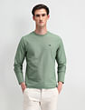 Arrow Sport Round Neck Textured T-Shirt