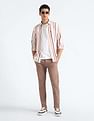 Flying Machine Slash Slim Tapered Fit Solid Chinos