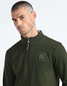 Flying Machine High Neck Solid Sweatshirt